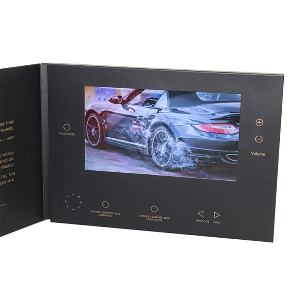 Quality VIF Free Sample Limited promotional  lcd 7 inch HD Screen video brochure with  5 folder buttons and  Magnetic switch for sale