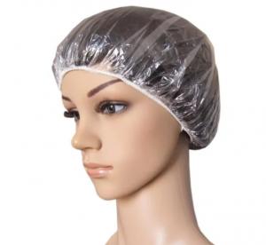 China ISO13485 No Smell PE Disposable Shower Cap For Hotel on sale