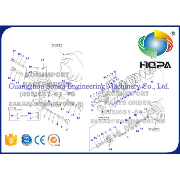 PC100-5 PC100-5C Final Drive Seal Kit Ozone Resistance With Standard Size