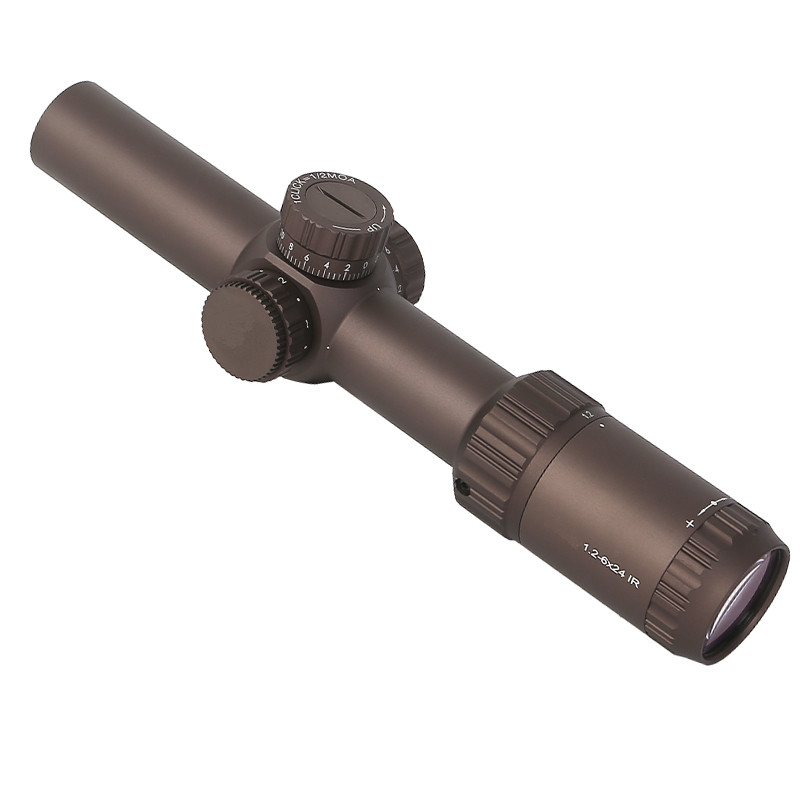 Buy cheap HD Lens 1.2-6x24IR Long Range Adjustable Reticle Scope Loch Turret Quick Acquisition product