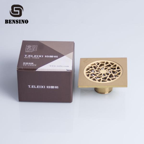 Quality Rectangle Brass 360g 100mm Floor Drain Mesh Strainer for sale