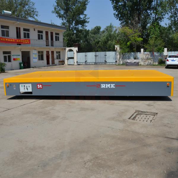 Quality Precast Concrete Heavy Duty Transport Trolley , PLC Control 5 Tons Motorized Transfer Cart for sale