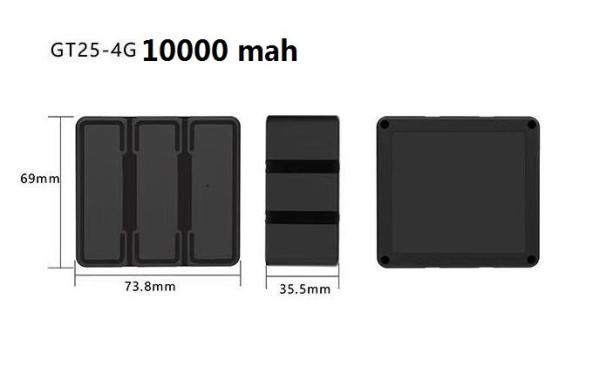 Quality 4G GT25-4G Long Battery Life GPS Tracker E-fence For Cargo / Asset Tracking for sale
