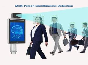 Buy cheap All In One Face Recognition Temperature Measurement Terminal Body Temperature Kiosk IP67 product
