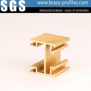 Quality Golden Copper Alloy Extrusion Profiles For Interior Decoration for sale