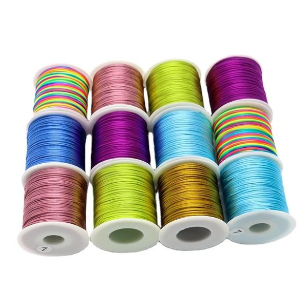 Wire Wrapped 100% Polyester Bracelet with 2023 Design and Singal Color or