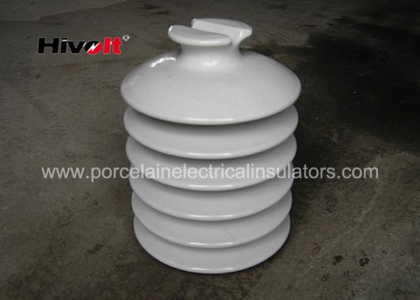 Quality HIVOLT 36kV White Porcelain Insulators , High Voltage Porcelain Insulators for sale
