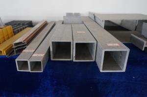 Buy cheap Plastic Fiber Square Tubes Light Weight Water Insulaton Building Profiles product