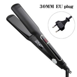 65W MCH 2 in 1 Hair Straightener LCD Display Flat Iron Multi Function Hair Curler With 3 Size Panel
