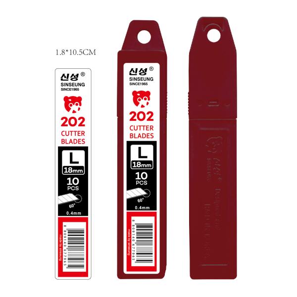 Snap Off Cutter 18mm Knife Blades Cardboard Silver Large