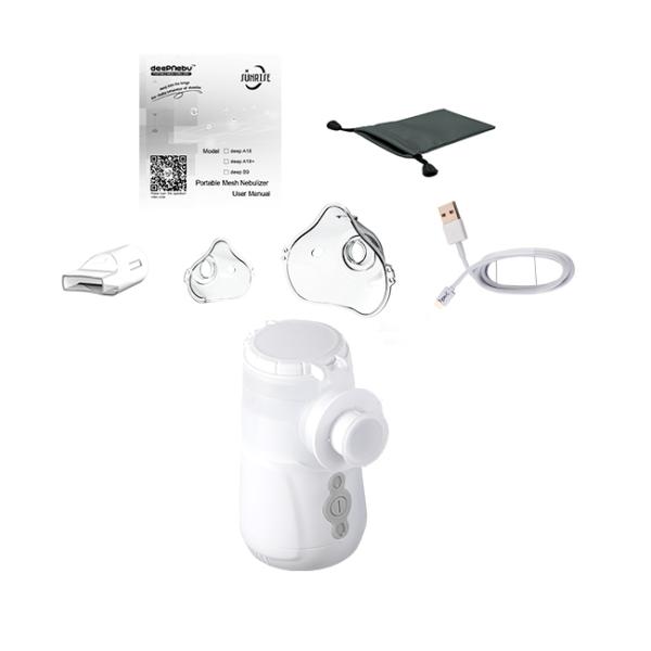 Kids Adult Vibrating Mesh Nebulizer 1.8-3.6μm Asthma Breathing Treatment For Drugs