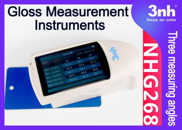 Quality Handheld Gloss Measurement Instruments NHG268 Multi Angle Gloss Tester for Furniture Paint Ceramic for sale