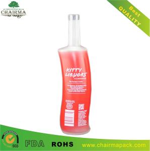 S-shape Printing Glass Bottle for Vodka or Whisky