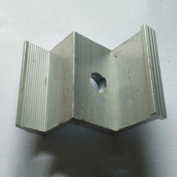Photovoltaic System Anodized Solar Panel End Clamp UV Resistance