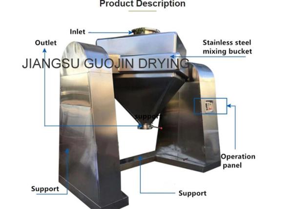 Quality 2.2KW Pharmaceutical Powder Square Cone Mixing Machine 500L for sale