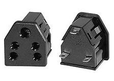 Quality Universal Grounded India Type D Travel Power Plug Adapter Electrical Sockets 6A 240V AC 3 Pin Triangular Outlet 50 Hz for sale