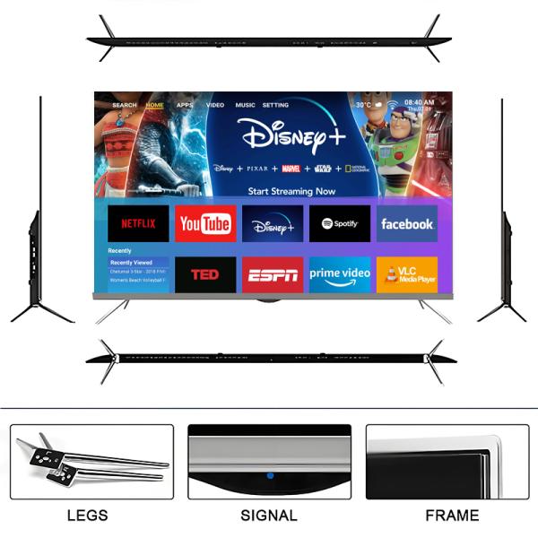 4K UHD Smart LED TV with Android OS & Multiple Ports for Home