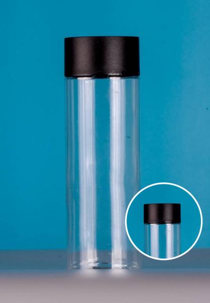 360Ml Empty Plastic Juice Bottles with Lids – Cylinder Drink Containers - Great