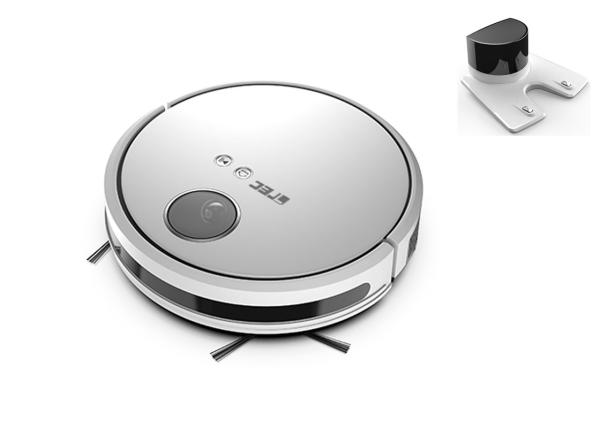 Quality 0.45L Water Tank Robot Floor Mop Cleaner With Big Dustbin 0.6L Low Noise for sale