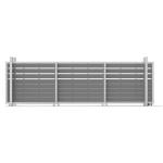 Modern WPC Gate Panel Rotproof WPC PVC Sheet Weather Resistant