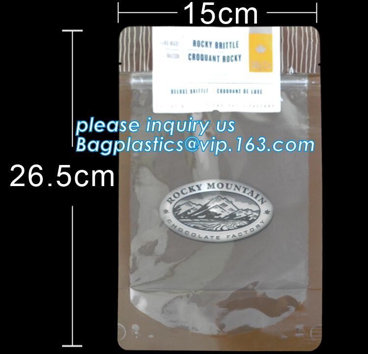 Transparent bopp/opp square block bottom bags with side gusset,Bopp Block Square Bottom Bag,Clear Square Bottom Bags,Can