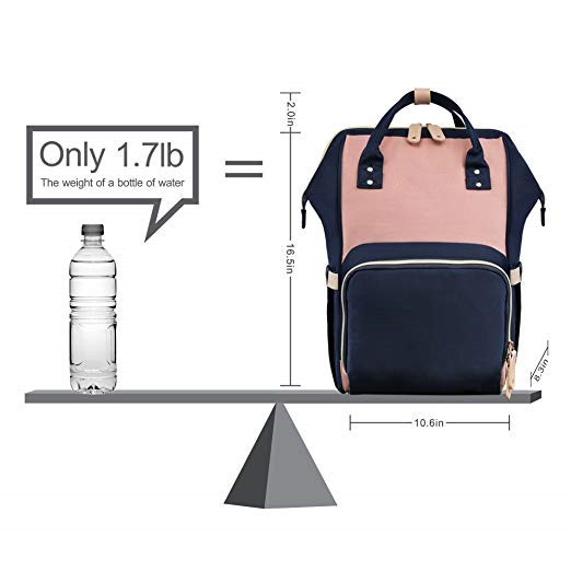 Large Modern Trendy Mummy Diaper Bag Backpack Style With Insulated Pockets