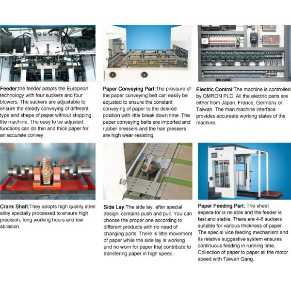 Cardboard FlatBed Automatic Die Cutting Machine QT500-7 8500s/H Speed