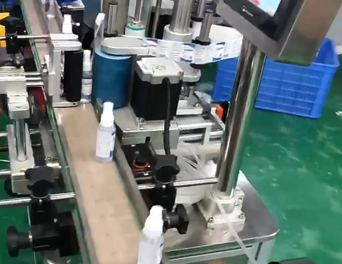 220V Double Sided Filling Capping Labeling Machine Electric Rustproof