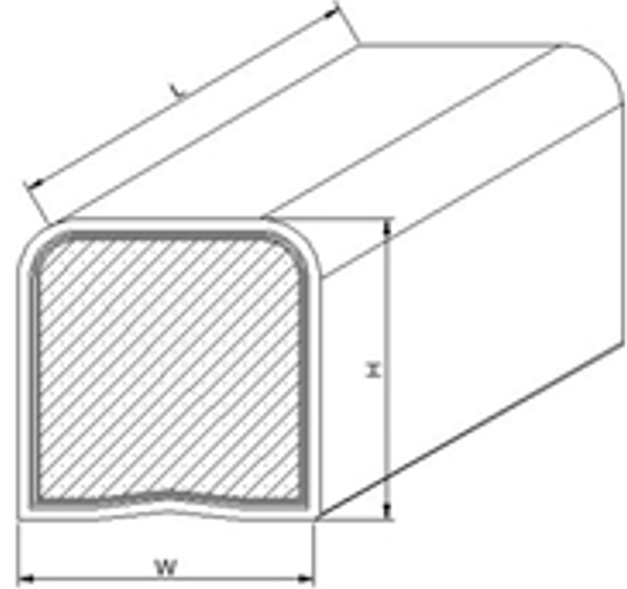 5x6mm EMI Foam Gasket , Plating Fabric Over Foam Emi Gasket Elastic Recovery For Electricity Production