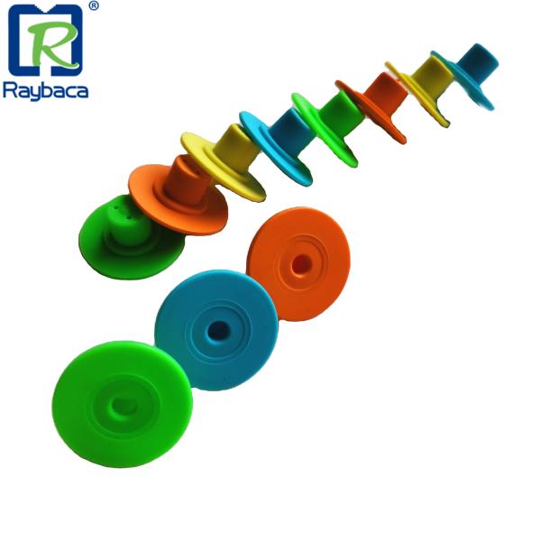 Round Shape TPU Livestock Tracking Tags Waterproof Structure