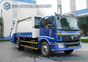 China FOTON 4X2 2 Axle Diesel Garbage Container Truck 5000kg / 10M3 Load on sale