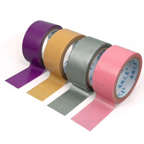 Quality Hot Melt Adhesive Colored Sticky Cloth Tape High Bond Anti Corrosion Fit Package for sale