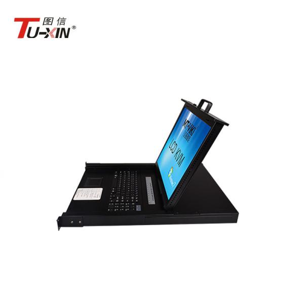 Quality 19 Inch LCD KVM Drawer With 8 Port LCD VGA KVM Switch Metal Steel Casing Housing for sale