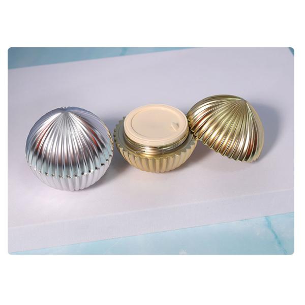 10g Cream Bottle Gold Silver Spherical Cream Cap for ABS Plastic Cosmetic Packaging Supplies