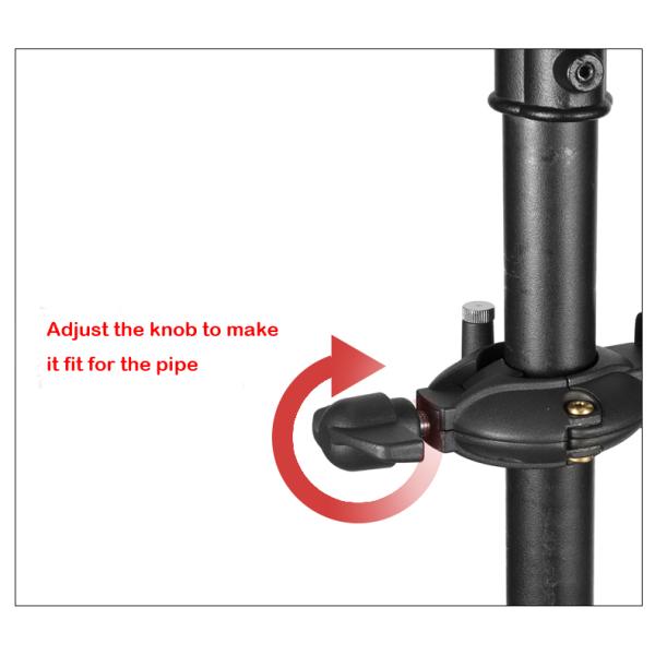 Super Pipe Clamp CA119 with 1/4" and 3/8" screw hole