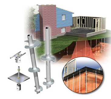 Helical Anchor Inc Solar Mounting System Portable Foundation Ground Screw Round Shaft Helical Spiral Pile Anchor