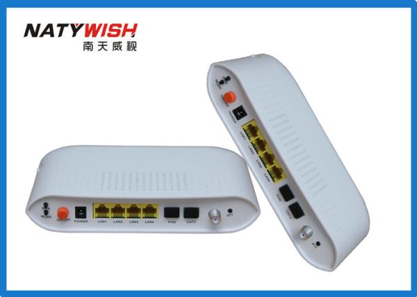Quality Light Weight Dual Fiber GPON ONU Router , Hisilicon Chipset FTTH Modem Router for sale