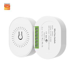 Buy cheap SMATRUL Tuya WiFi Smart Fan Speed Regulation DIY Mini Switch Module Remote Control Timer on Off 220V for Alexa Google Home product