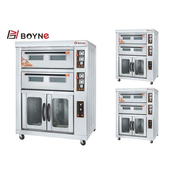 Two Deck Four Trays Gas Oven With Proofer Baking Oven With Fermentation Box Kitchenware