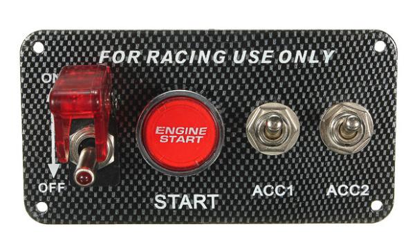 Quality Light Weight Electric Racing Auto Switch Panel Kit  / 12v Ignition Switch for sale