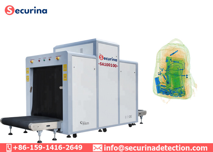 Multi Energy Color Scanning X Ray Security Baggage Scanner With Penetration 32mm Steel