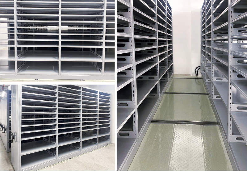 Mobile Compactor Storage System Hand Push Electronic Mobile Shelves Filing Cabinet Dense Rack