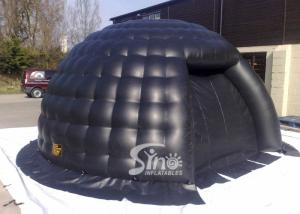 China small black bubble inflatable igloo tent with removable door made of best pvc tarpaulin on sale