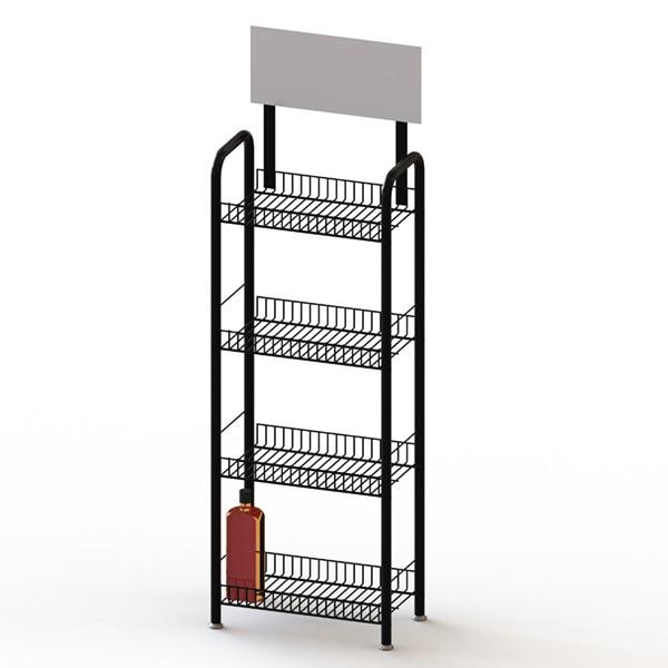 Quality 4 Layers Metal Wire Liquor Bottle Display Rack for sale