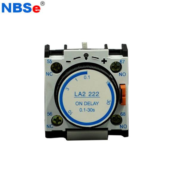 Quality LA2DT2 Contactor Auxiliary Switch , Contactor Auxiliary Block For Time Delay for sale
