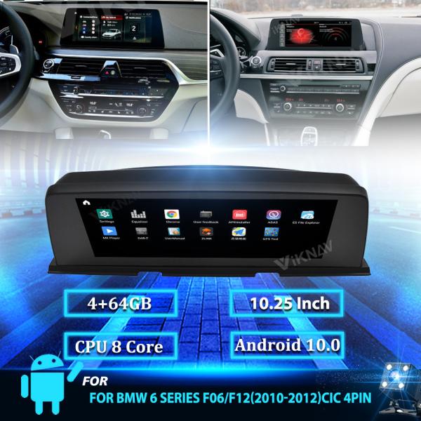 Quality 10.25 Android 10.0 Car DVD Multimedia Player For BMW 6 Series F06/F12 2010-2012 CIC 4PIN GPS Navigation IPS Touch Screen for sale