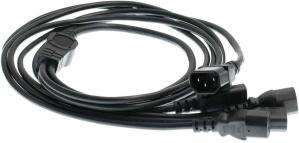 China Eonvic IEC 320 C14 Male To 4XC13 Female Y Type Splitter Power Cord 1.8m on sale