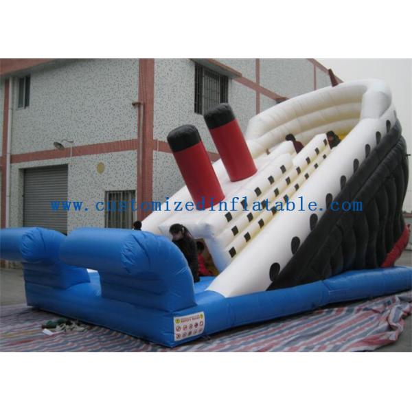 Popular Titanic Commercial Inflatable Water Slides Double Sided Outdoor
