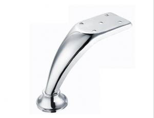 Buy cheap Chrome Plated Iron Metal Furniture Legs , Metal Cabinet Feet Legs 120/140mm product