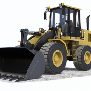 China New 4 Ton Front Wheel Loader XC948 With 2.4m3 Rock Bucket